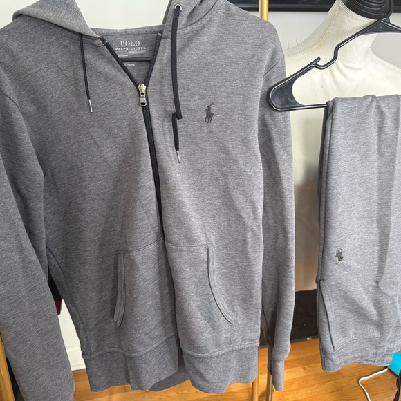 Polo Ralph Lauren Gray Hoodie and Sweatpants Set - Picture 2 of 11